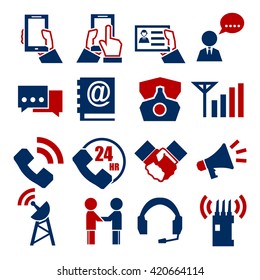 communication, call, phone icon set