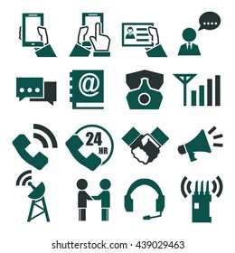 communication, call, phone icon set