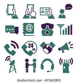communication, call, phone icon set