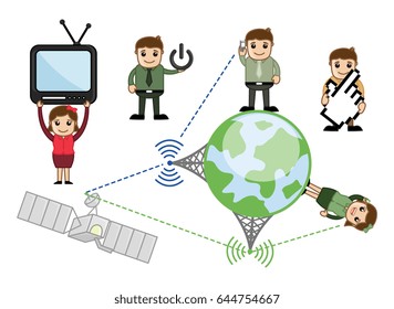 Communication Cartoon Vector Concepts