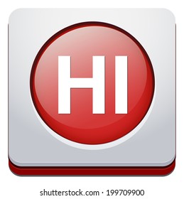 Communication chat HI icon