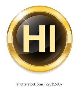 Communication chat HI icon