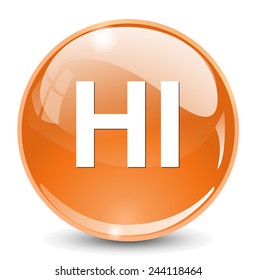 Communication chat HI icon