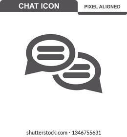 Communication. Chat Icons. Editable Stroke. Pixel Perfect. - Vector