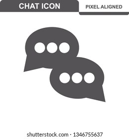 Communication. Chat Icons. Editable Stroke. Pixel Perfect. - Vector