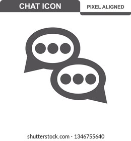 Communication. Chat Icons. Editable Stroke. Pixel Perfect. - Vector