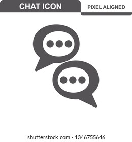 Communication. Chat Icons. Editable Stroke. Pixel Perfect. - Vector