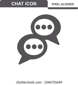 Communication. Chat Icons. Editable Stroke. Pixel Perfect. - Vector