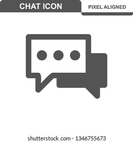 Communication. Chat Icons. Editable Stroke. Pixel Perfect. - Vector