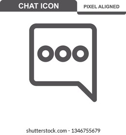 Communication. Chat Icons. Editable Stroke. Pixel Perfect. - Vector