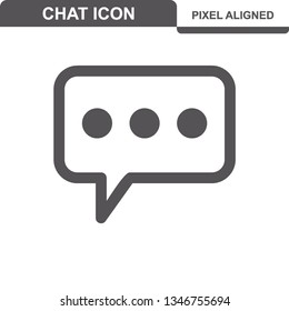 Communication. Chat Icons. Editable Stroke. Pixel Perfect. - Vector