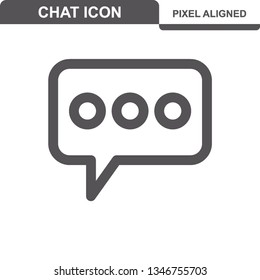 Communication. Chat Icons. Editable Stroke. Pixel Perfect. - Vector