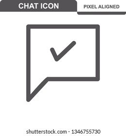 Communication. Chat Icons. Editable Stroke. Pixel Perfect. - Vector