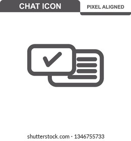 Communication. Chat Icons. Editable Stroke. Pixel Perfect. - Vector