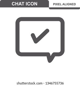 Communication. Chat Icons. Editable Stroke. Pixel Perfect. - Vector