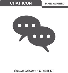 Communication. Chat Icons. Editable Stroke. Pixel Perfect. - Vector