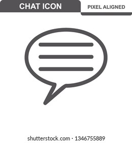 Communication. Chat Icons. Editable Stroke. Pixel Perfect. - Vector
