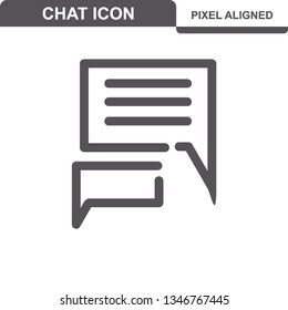 Communication. Chat Icons. Editable Stroke. Pixel Perfect. - Vector