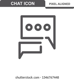 Communication. Chat Icons. Editable Stroke. Pixel Perfect. - Vector