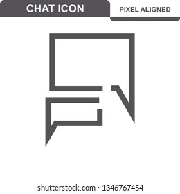 Communication. Chat Icons. Editable Stroke. Pixel Perfect. - Vector