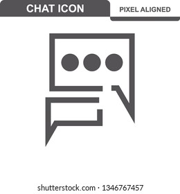 Communication. Chat Icons. Editable Stroke. Pixel Perfect. - Vector