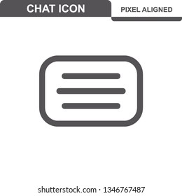 Communication. Chat Icons. Editable Stroke. Pixel Perfect. - Vector