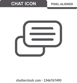 Communication. Chat Icons. Editable Stroke. Pixel Perfect. - Vector