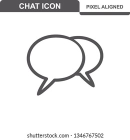 Communication. Chat Icons. Editable Stroke. Pixel Perfect. - Vector