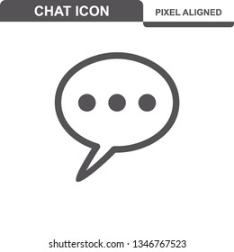 Communication. Chat Icons. Editable Stroke. Pixel Perfect. - Vector