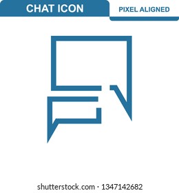 Communication. Chat Icons. Editable Stroke. Pixel Perfect. - Vector