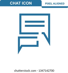 Communication. Chat Icons. Editable Stroke. Pixel Perfect. - Vector