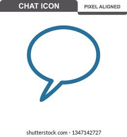 Communication. Chat Icons. Editable Stroke. Pixel Perfect. - Vector