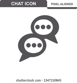 Communication. Chat Icons. Editable Stroke. Pixel Perfect. - Vector