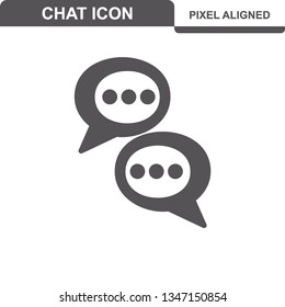Communication. Chat Icons. Editable Stroke. Pixel Perfect. - Vector