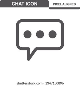 Communication. Chat Icons. Editable Stroke. Pixel Perfect. - Vector