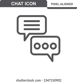  Comunicación. Iconos De Chat. Trazo editable. Pixel Perfecto. - Vector