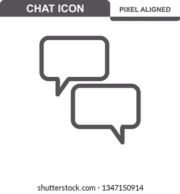 Communication. Chat Icons. Editable Stroke. Pixel Perfect. - Vector