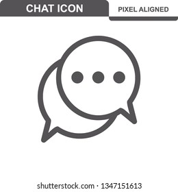 Communication. Chat Icons. Editable Stroke. Pixel Perfect. - Vector