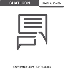 Communication. Chat Icons. Editable Stroke. Pixel Perfect. - Vector