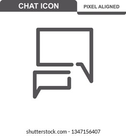 Communication. Chat Icons. Editable Stroke. Pixel Perfect. - Vector
