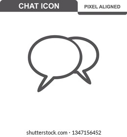 Communication. Chat Icons. Editable Stroke. Pixel Perfect. - Vector