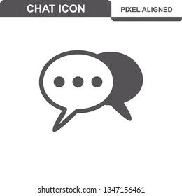 Communication. Chat Icons. Editable Stroke. Pixel Perfect. - Vector