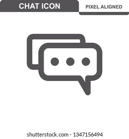 Communication. Chat Icons. Editable Stroke. Pixel Perfect. - Vector