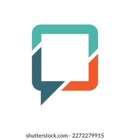 Communication chat logo vector illustration