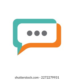 Chat-Logo für Kommunikation, Vektorgrafik