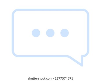 Communication cloud flat icon Online message. Vector illustration