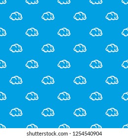 Communication cloud pattern vector seamless blue repeat for any use
