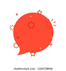 Communication cloud with shine effect. Template for a text