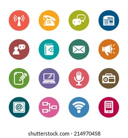 Communication Color Icons