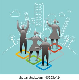 Communication company structure